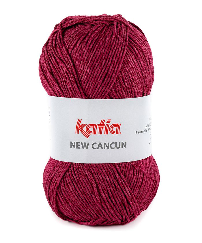 Lanas Katia New Cancun Ovillo de Color Granate Cod. 96 : : Hogar y  cocina