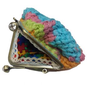 Monedero triangular Crochet