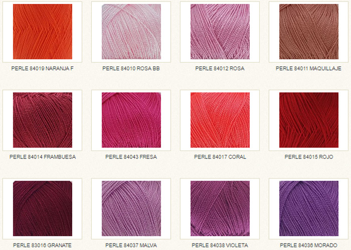 Coleccion de lanas Perlé 