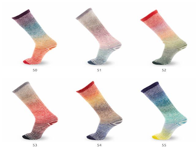 Coleccion Lanas Katia Symmetric Socks Rainbow