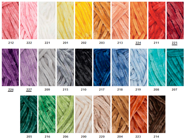 Coleccion Lanas Katia Velvet Mini