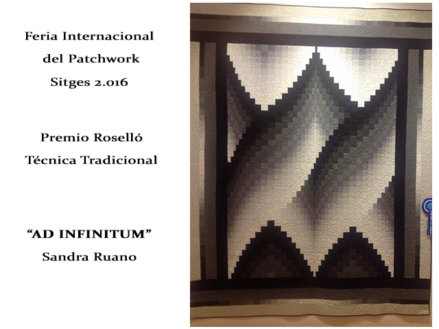 "Ad Infinitum" Sandra Ruano: Premio Feria Internacional de Patchwork en Sitges